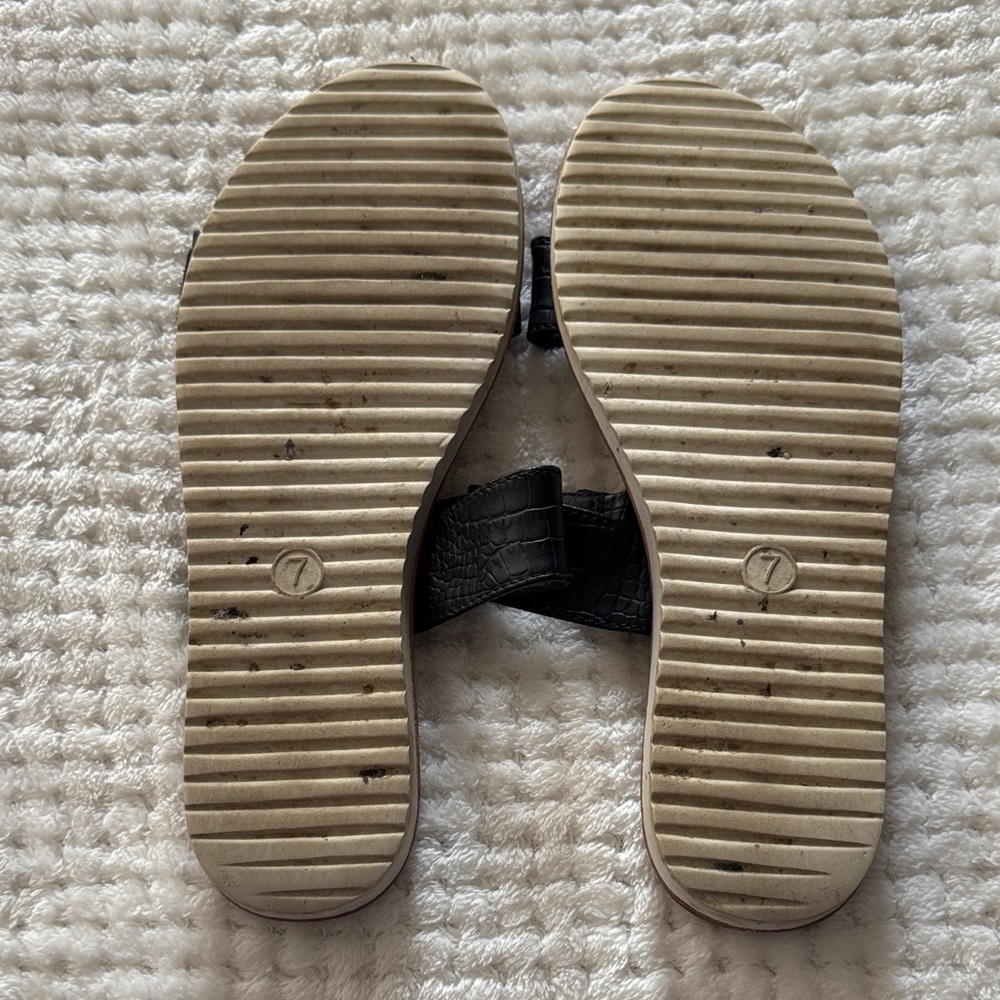 👡 A New Day Black Strap Sandals – Women’s Size 7 - Picture 7 of 8